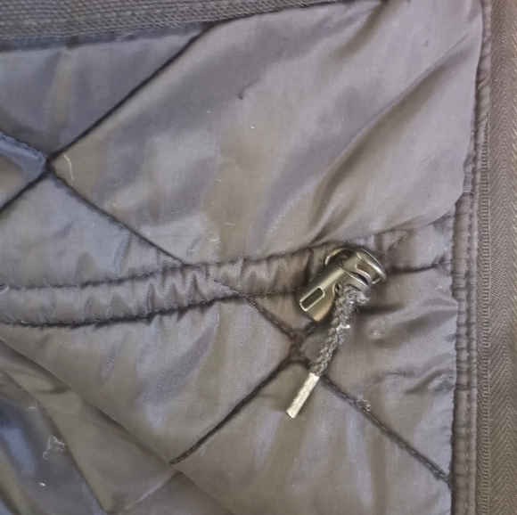 Carhartt Thrashed Artic Quilted Lined Black Canvas Brown Corduroy Collar Jacket - Picture 10 of 13